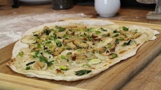 Flammkuchen Rezept vegan  Der Bio Koch 583 [upl. by Prent]