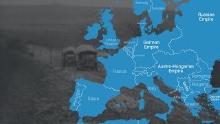 Animated Map Shows How World War I Changed Europes Borders [upl. by Eledoya519]