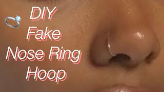 How To Make A DIY Fake Nose Ring [upl. by Htrap32]