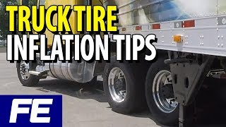 Heavyduty truck tire inflation tips [upl. by Sollie]