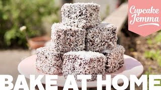 Super Easy Ridiculously Tasty Lamingtons Recipe  Bake at Home  Cupcake Jemma [upl. by Ferrick]