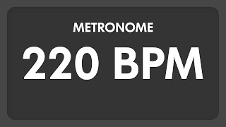 220 BPM  Metronome [upl. by Okikuy]