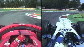 F1s Fastest Laps Raikkonen and Montoya at Monza Compared [upl. by Matlick]