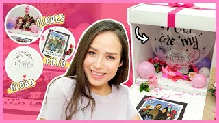 DIY CAJA CON GLOBO SORPRESA  WenDIY [upl. by Rebmyt363]