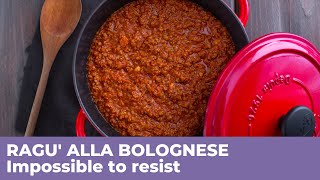 How to prepare RAGU ALLA BOLOGNESE  Traditional Italian recipe [upl. by Airamas]