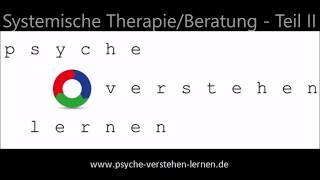 Systemische TherapieBeratung  Teil II  Grundkonzepte [upl. by Airrotal877]