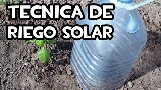 Técnica de riego solar 💧 Huerto Ecológico  La Huerta de Ivan [upl. by Cade]