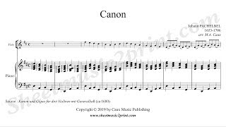 Pachelbel  Canon  Flute and piano [upl. by Ahtekahs271]