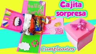 🎁CAJITA SORPRESA para CUMPLEAÑOS🎈🎉DIY MANUALIDADES [upl. by Gnuy151]