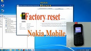 How to Factory Reset Nokia Mobile with Nokia Software Recovery Tool 8125 [upl. by Egoreg]