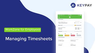 WorkZone for Employees  Managing Timesheets [upl. by Eldin]