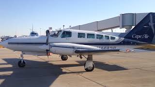 Cessna 402c engine start [upl. by Blanch]