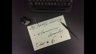 Learning Spencerian Penmanship 6 r s [upl. by Eelirak]