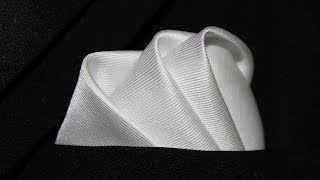 How To Fold a Pocket Square The Wave Fold [upl. by Aryam31]