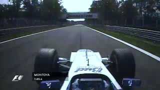 Juan Pablo Montoyas recordbreaking lap of Monza  2004 Italian GP [upl. by Ynhoj]