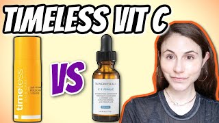 Timeless Skin Care Vitamin C serum vs Skinceuticals CE ferulic  Dr Dray [upl. by Srednas646]