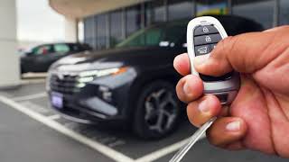 2022 Hyundai Tucson  How To Use Remote Start amp Park Assist [upl. by Tterrab]