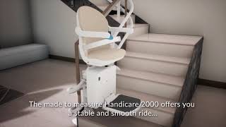 Handicare 2000  How to use the stairlift  NA version [upl. by Tung]