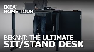 Adjustable Standing Desk  IKEA Home Tour [upl. by Oluap]