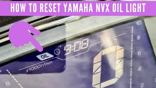 How To Reset a Yamaha NVX 155 Aerox Oil Change Indicator Light [upl. by Abita]