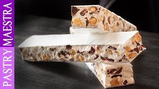 How To Make Nougat Soft Nougat  Pastry Maestra [upl. by Somerset]