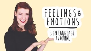 Feelings and Emotions  Sign Language Tutorials BSL [upl. by Thirzia517]