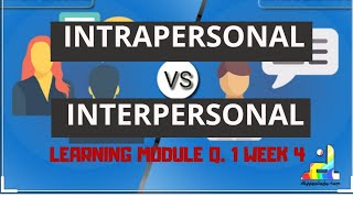 INTRAPERSONAL VS INTERPERSONAL COMMUNICATION  TAGALOG EXPLANATION  ORAL COMMUNICATION [upl. by Naima393]