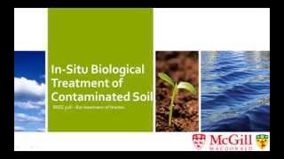 InSitu Biological Treatment of Contaminated Soil [upl. by Gerg919]