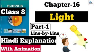 Class 8 Science Chapter 16  Light  Line by Line Hindi Explanation Part1 [upl. by Aramo541]