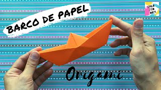 👉🏼 Cómo hacer un BARCO de PAPEL  FÁCIL y RÁPIDO  ORIGAMI para niños y niñas Paso a paso [upl. by Marketa]