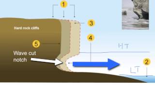 Cliffs and Wavecut platforms [upl. by Alemrac]