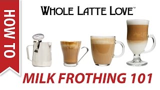 Milk Frothing for Beginners [upl. by Sudnak306]