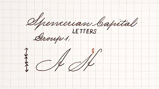 Spencerian Penmanship for beginners  Capital Letters  How to write in Spencerian script  Part 3 [upl. by Lucilla572]