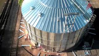 How to build grain storage silo [upl. by Sarnoff]