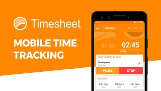 Timesheet  Mobile Time Tracker Android [upl. by Anastice]