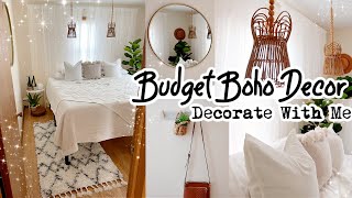 DIY BOHO Decor On A Budget Room Makeover Decorate With Me [upl. by Hebert]