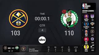 Denver Nuggets  Boston Celtics  NBA on ABC Live Scoreboard [upl. by Tristas]