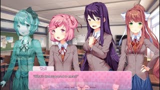 Sayoris Ghost Visits You Part Six Finale A DDLC Fan Mod [upl. by Ahtoelc500]