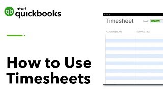 How to Use Timesheets in QuickBooks Desktop [upl. by Nottarts]