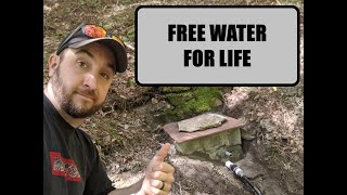 THE RIGHT WAY to develop a natural fresh water spring at an off grid cabin [upl. by Ahsinauj850]