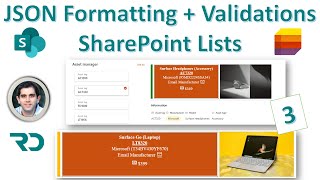 SharePoint List JSON Form Formatting amp Validations 3 [upl. by Alver]