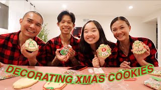 DECORATING CHRISTMAS COOKIES Vlogmas Day 20  Nicole Laeno [upl. by Camille297]