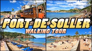 PORT DE SOLLER walking tour  Mallorca 4k [upl. by Amocat]