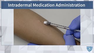 NETEC Intradermal Medication Administration [upl. by Zacharia]