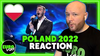 POLAND EUROVISION 2022 REACTION Krystian Ochman  River [upl. by Constancy]