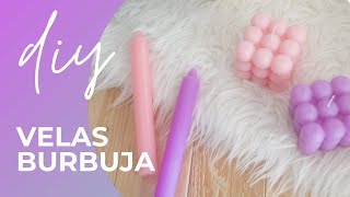 Como hacer VELAS VIRALES con este TUTORIAL  Bubbles CUBE DIY [upl. by Tsenrae]