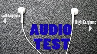 Right Earphone Left Earphone Test [upl. by Aday]