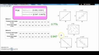 PMCC correlation coefficient AQA Level 3 Core Maths Mathematical Studies [upl. by Keelby]