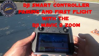 DJI Smart Controller Introduction And First Flight With The DJI Mavic 2 Zoom [upl. by Hgielak130]