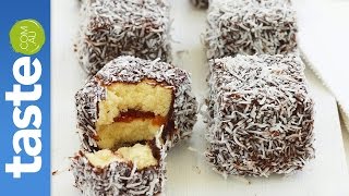 Quick and easy lamingtons recipe  tastecomau [upl. by Kassie967]